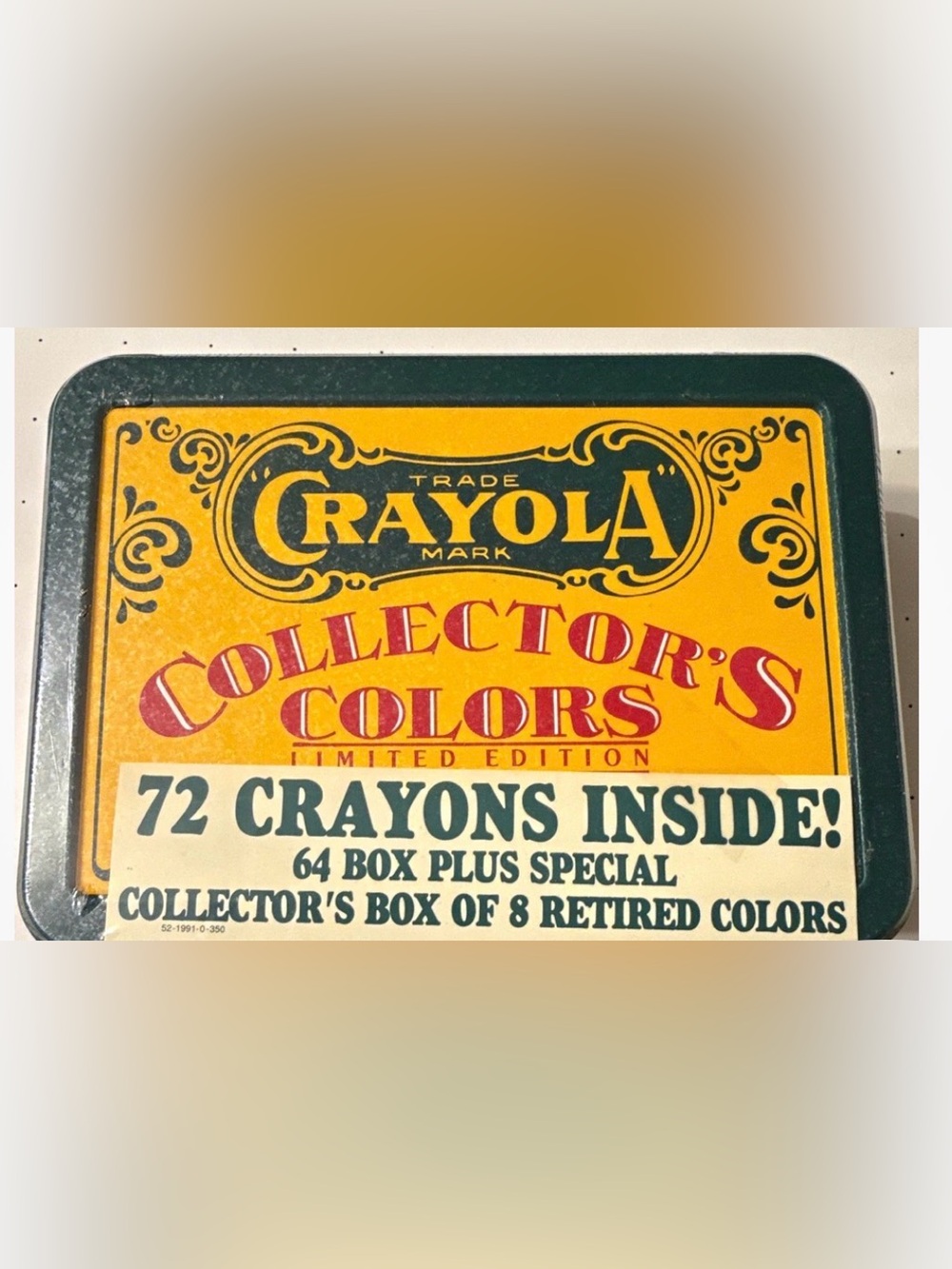 Sealed Vintage Crayola Collectors 72 crayon Tin